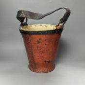 A 19th century fire bucket 25cm