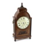 William Storer of London. A Regency parcel ebonised mahogany hour repeating bracket clock,with
