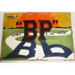 A BP roadway sign,43 cms wide x 31 cms high.