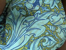 A pair of Sanderson later printed Morris curtains,