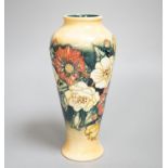 A Moorcroft vase, multi floral designed, signed E Bossons20.5 cms high.