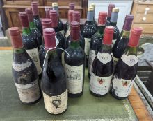 Twenty one bottles of assorted red wine, including Chateau Listrac 1996, assorted Cote de Beaune