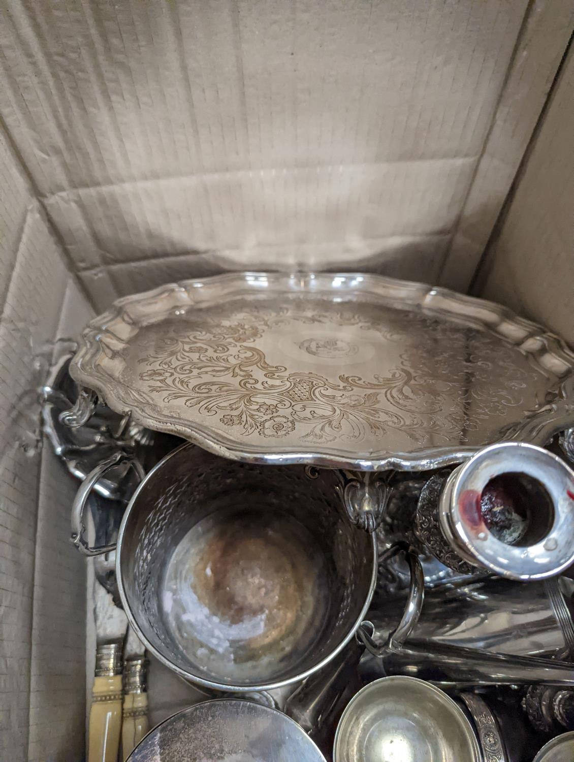 A collection of 19th century and later silver plated ware - Image 3 of 4