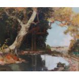 § § Constantin Kluge (French, 1912-2003) 'Le Lagon Forestier'oil on canvassigned with label