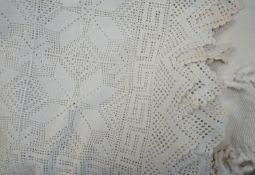 A collection of six various French provincial crochet bed spreads