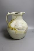 David Eeles, studio pottery jug, impressed mark DE, 32cm