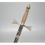 A late 19th century court sword,90cms long.