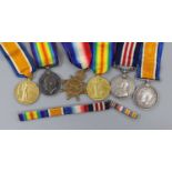 A WWI group of four including Bravery in the Field to Pte C.A. White, 12/KRRC and a pair to