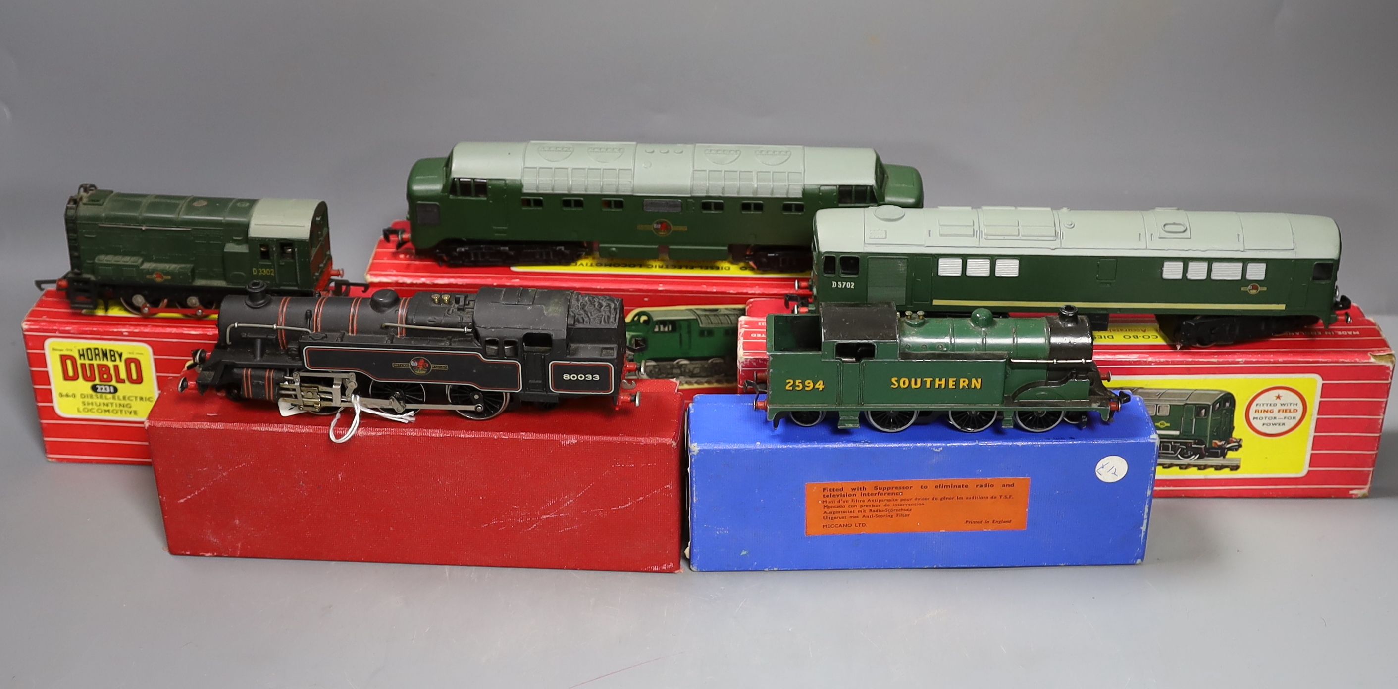 Hornby Dublo locomotives- boxed 2233 Co-Bo Diesel electric, 2232 Co-Co diesel electric, 2231 - Image 5 of 16