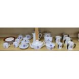 Society of Miniature Rifle Clubs - A large group of commemorative porcelain tea wares, three handled