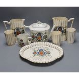 National Rifle Association Wimbledon 1889 - A group of Staffordshire commemorative pottery,