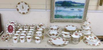 A large quantity of Royal Albert Old Country Rose dinner and tea wares
