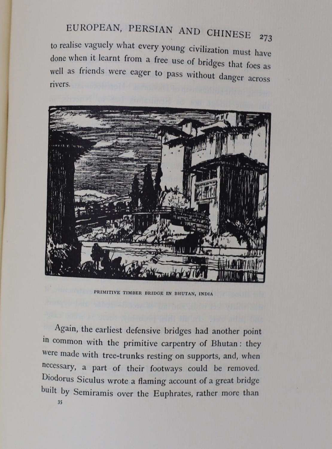 ° ° Brangwyn, F. A Book of Bridges, limited edition no.32 of 75, with the original lithograph, - Image 8 of 8