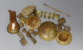 A group of Ashanti / Akan tribe gold dust weights and measures