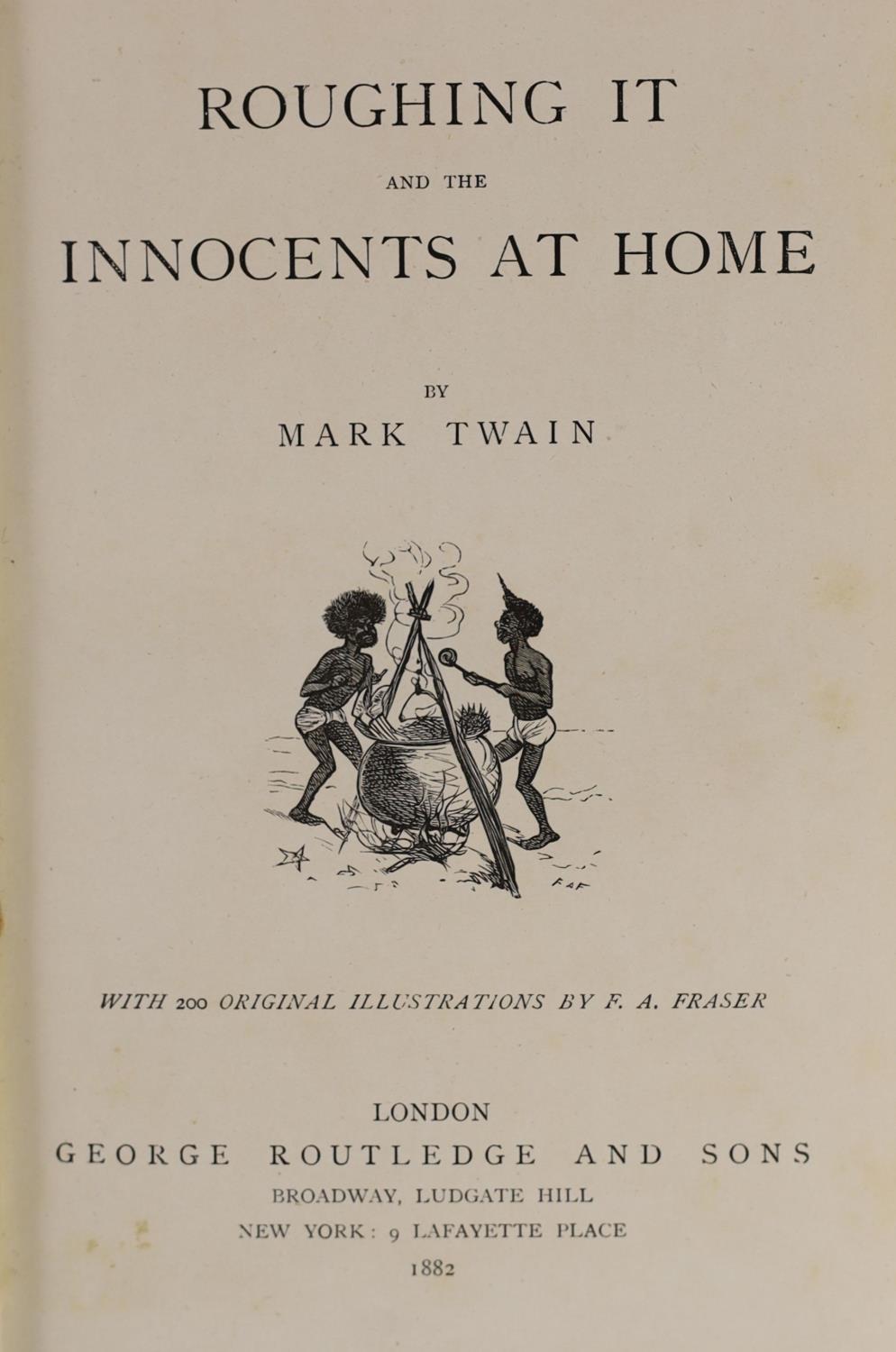 ° ° Twain, Mark [Clemens, S.L] - 3 works - The Prince and the Pauper. A Tale for Young People of all - Image 6 of 7