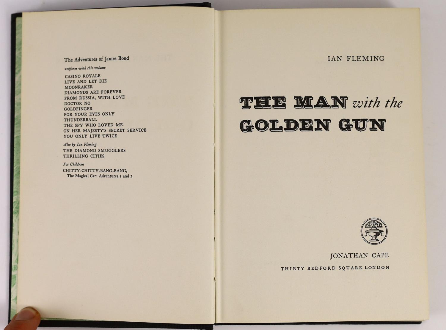 ° ° Fleming, Ian - The Man with the Golden Gun. 1st ed. Original publishers cloth with gilt - Image 3 of 4