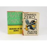 ° ° Christie, Agatha - Towards Zero, 1st edition, 8vo, cloth, in torn, unclipped d/j, ownership