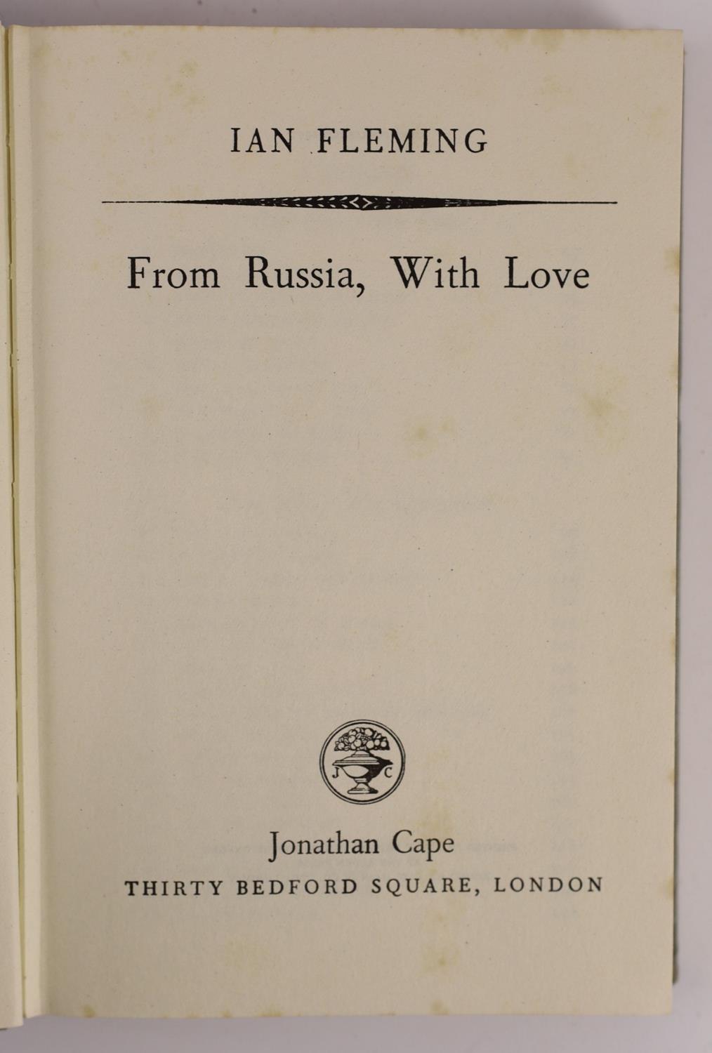 ° ° Fleming, Ian - 3 works:- From Russia with Love, 8vo, cloth, 1957; For Your Eyes Only, with - Image 2 of 7