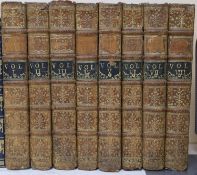 ° ° Plutarch- Lives, 8 vols, 8vo, contemporary calf, some titling labels lacking, London, 1727