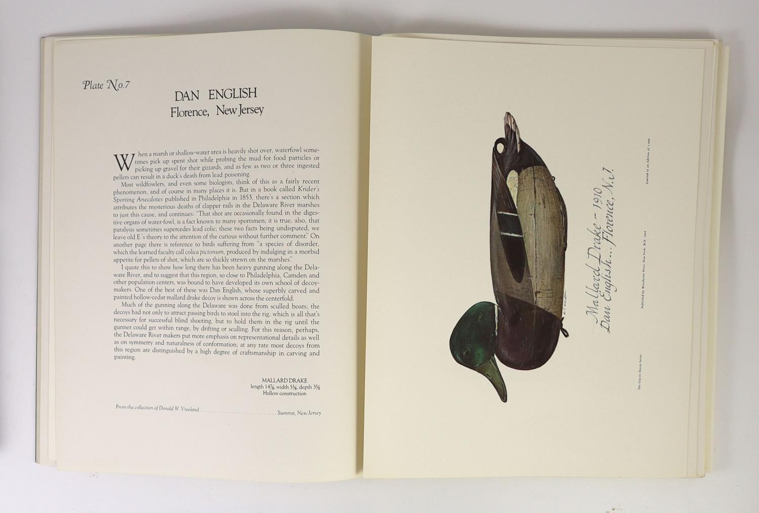 ° ° Weiler, Milton C. [Artist] Zern, Ed. [Text] The Classic Decoy Series. A Portfolio of Paintings - Image 4 of 4