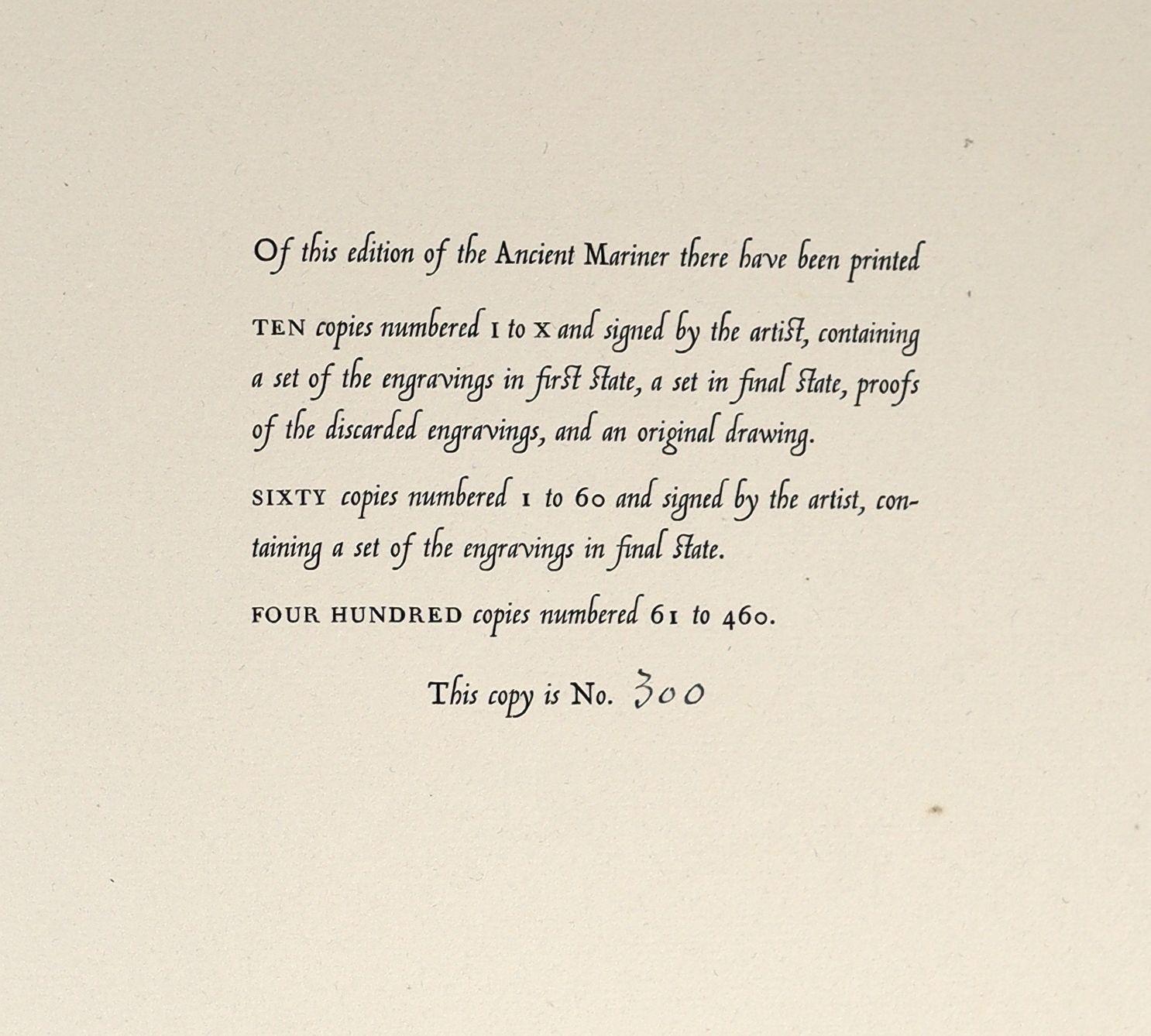° ° Coleridge, Samuel Taylor - The Rime of the Ancient Mariner. Limited edition, No. 300 of 400. - Image 2 of 4