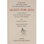 ° ° Collins, Maurice - Quest for Sita, one of 500, illustrated by Mervyn Peake, 4to, buckram,