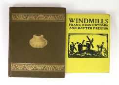 ° ° Brangwyn, Frank and Preston, Hayter - Windmills, 4to, yellow cloth, John Lane The Bodley Head,