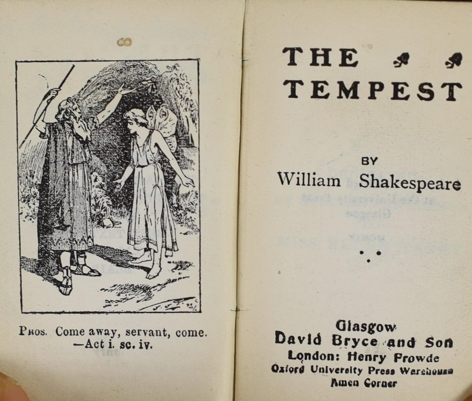 ° ° Miniature printing - Shakespeare, William - The Tempest, edited by J. Talfourd Blair, 53 x - Image 3 of 3