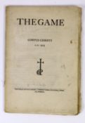 ° ° The Game: An Occasional Magazine, Vol. III, Corpus Christi A.D. 1919 No. 1, with an engraved