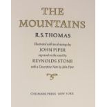 ° ° Thomas, Ronald Stuart - The Mountains, one of 350, illustrated by John Piper, with 10 plates,