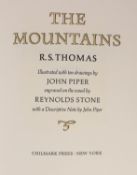 ° ° Thomas, Ronald Stuart - The Mountains, one of 350, illustrated by John Piper, with 10 plates,