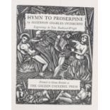 ° ° Golden Cockerel Press - Swinburne, Algernon Charles - Hymn to Proserpine, one of 350, 4to,