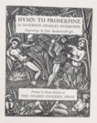 ° ° Golden Cockerel Press - Swinburne, Algernon Charles - Hymn to Proserpine, one of 350, 4to,