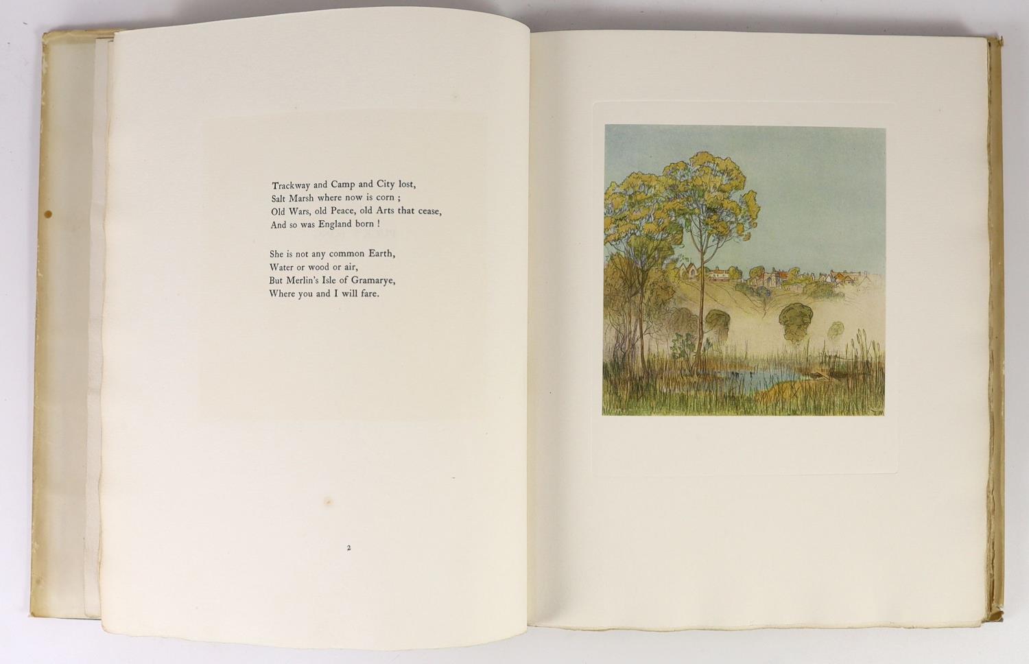Kipling, Rudyard - Sea and Sussex, one of 500 signed by the author, illustrated with 24 mounted - Image 4 of 5