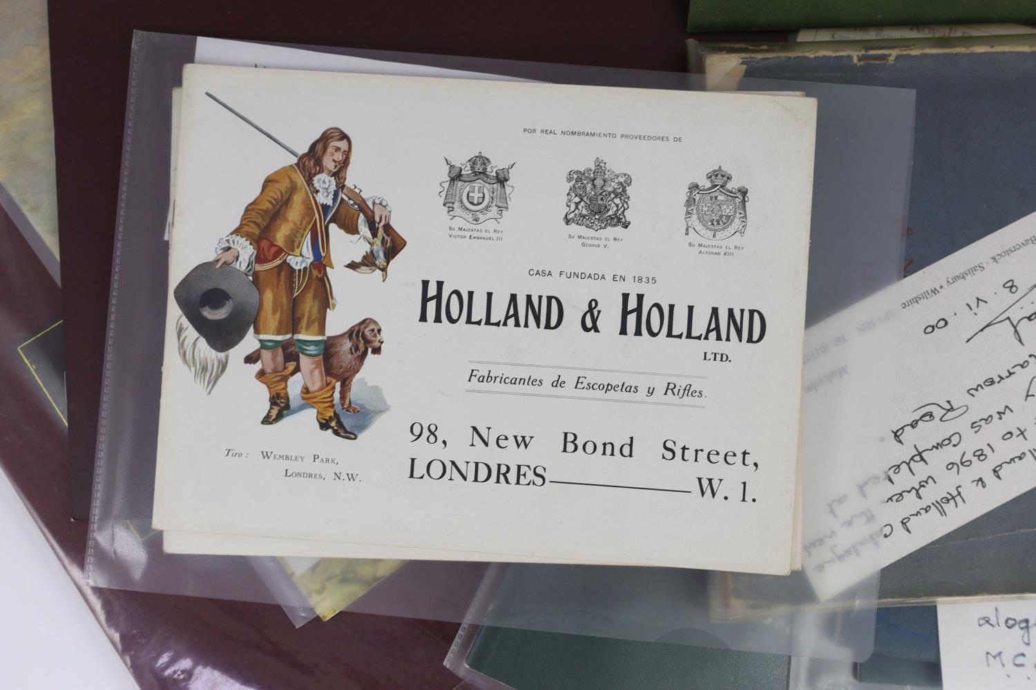 ° ° [Trade Catalogues]. Holland & Holland. Guns & Rifles. London, n.d. [c. 1893]. Dated from adverts - Image 3 of 6