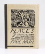 ° ° Nash, Paul - Places. 1st and limited edition, one of 210 copies. Complete with 7 full page