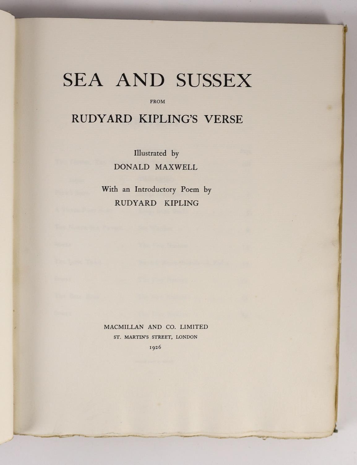 Kipling, Rudyard - Sea and Sussex, one of 500 signed by the author, illustrated with 24 mounted - Image 3 of 5