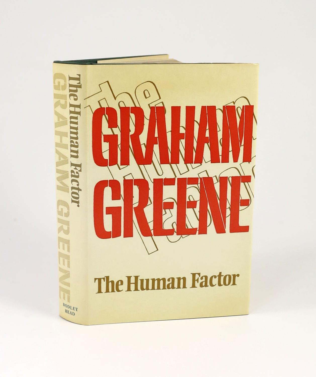 ° ° Greene, Graham - The Human Factor, 1st edition, second state, in unclipped d/j, The Bodley Head,