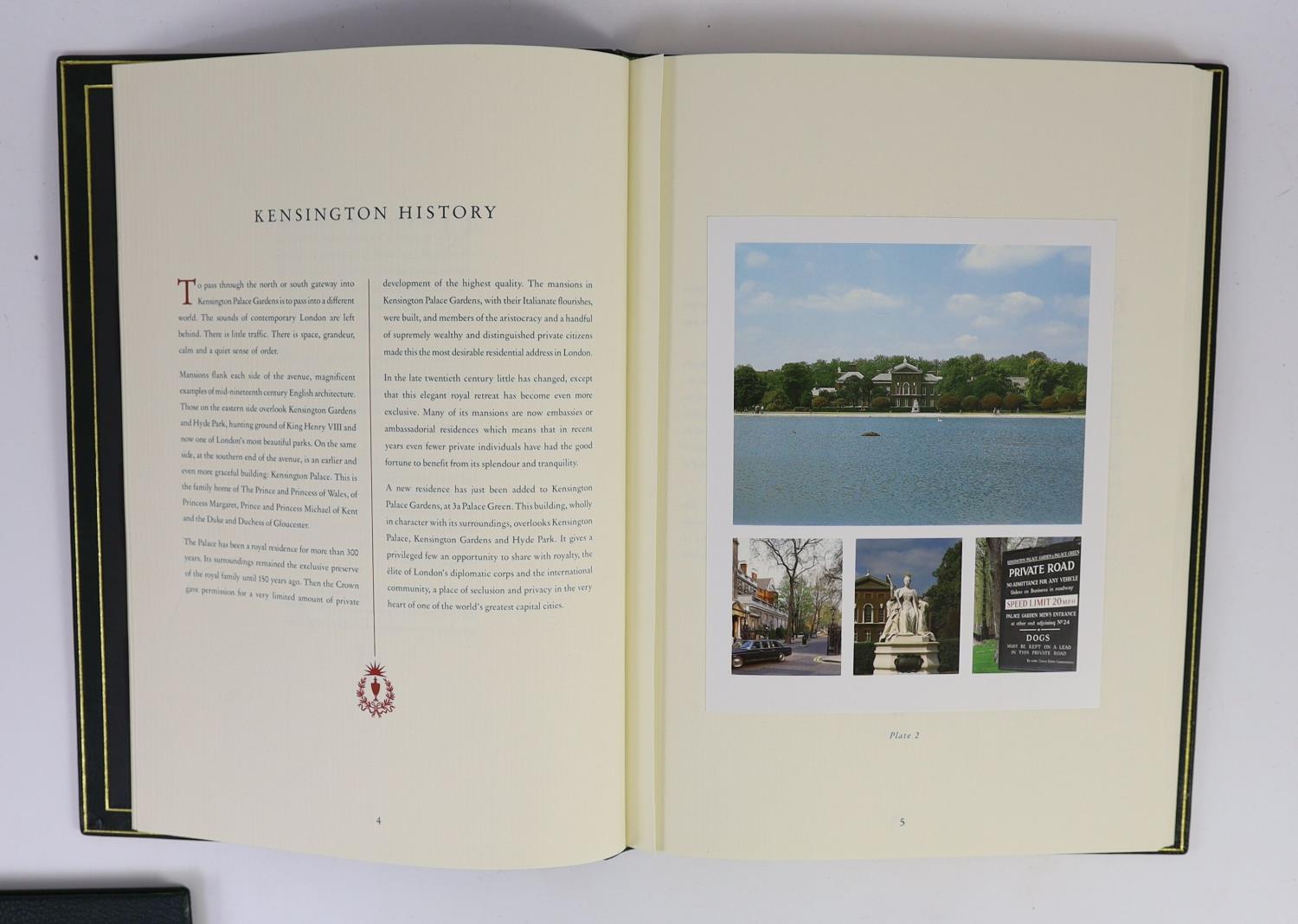 ° ° Sales prospectus for 3a, Palace Green, Kensington Palace Gardens, London, 2 vols, text by - Image 5 of 6