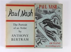 ° ° Nash, Paul - Outline. 1st ed. Complete with 3 plates, 2 being coloured, and numerous full page