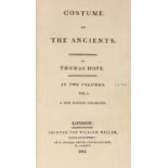 ° ° Hope, Thomas - Costume of the Ancients, 2nd edition, 2 vols in 1, 4to, later blind stamped