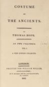 ° ° Hope, Thomas - Costume of the Ancients, 2nd edition, 2 vols in 1, 4to, later blind stamped