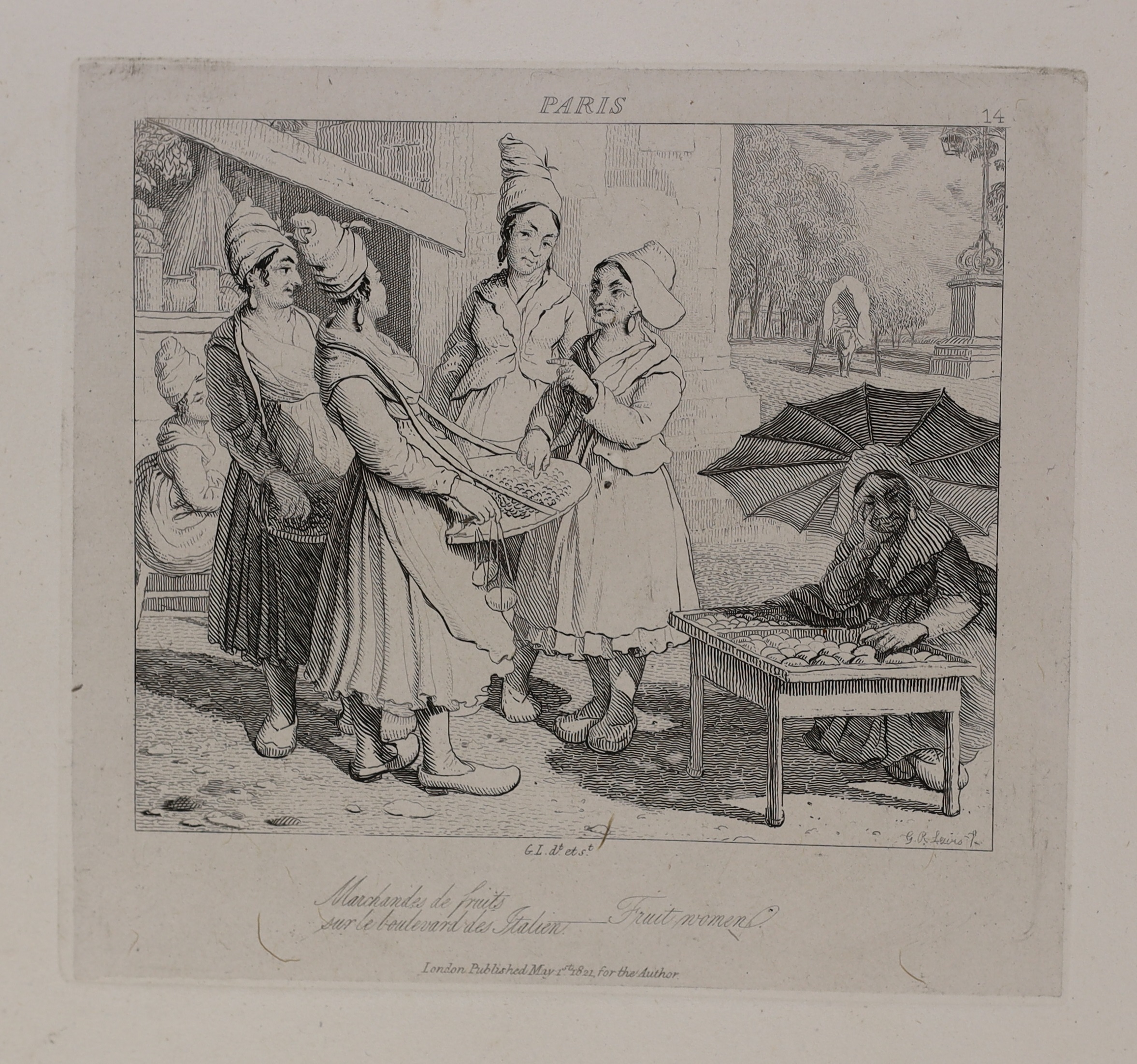 ° ° Lewis, George. Artist - A Series of Groups Illustrating….the People of France and Germany, - Image 6 of 9