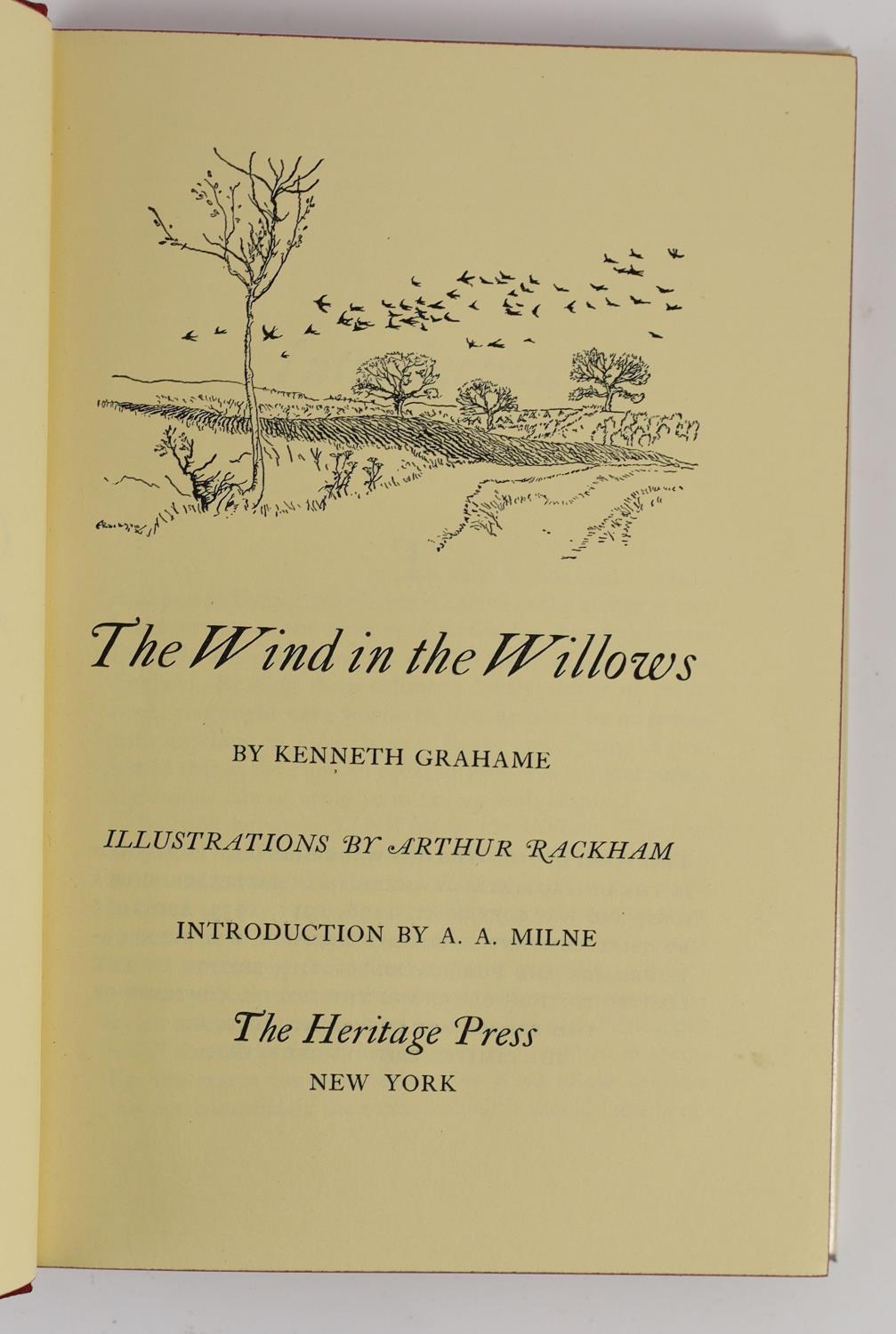 ° ° Grahame, Kenneth. The Wind in the Willows. Illustrations by Arthur Rackham....First US. Trade - Image 3 of 5