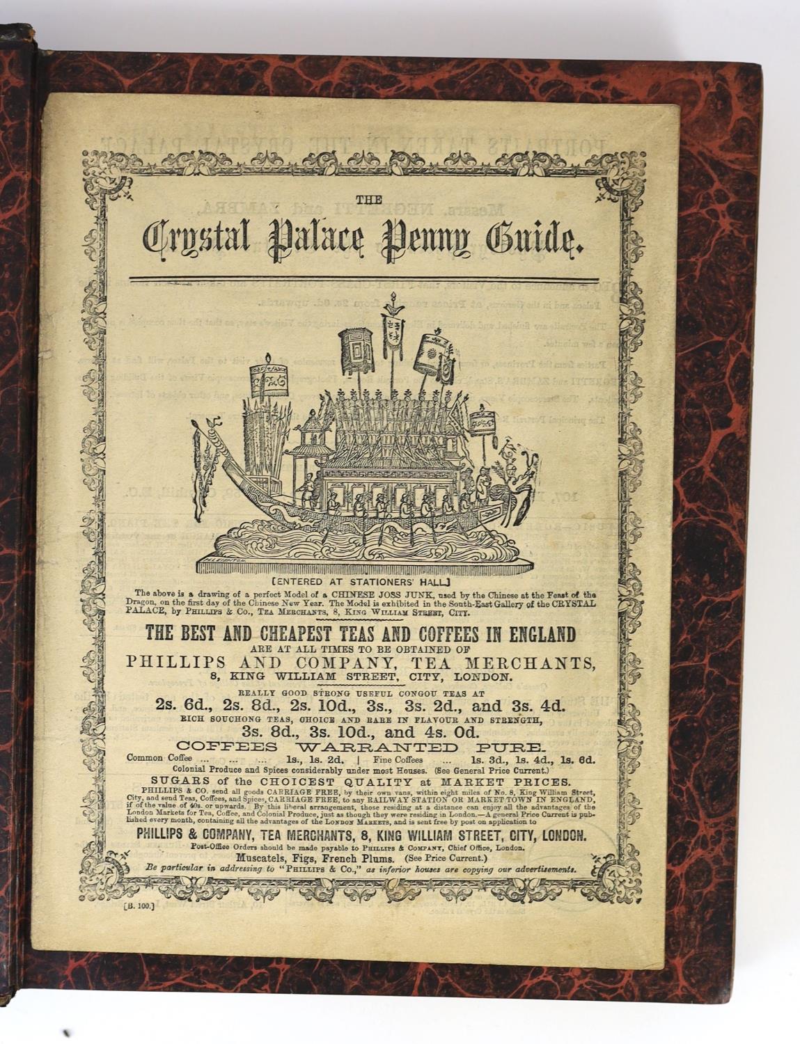 ° ° Tallis, John & Co., - History and Description of the Crystal Palace, 3 vols in 2, morocco gilt - Image 5 of 5