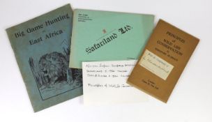 ° ° Hubback, Theodore. Principles of Wild Life Conservation. Game & Gun Ltd., London, n.d. [1936].