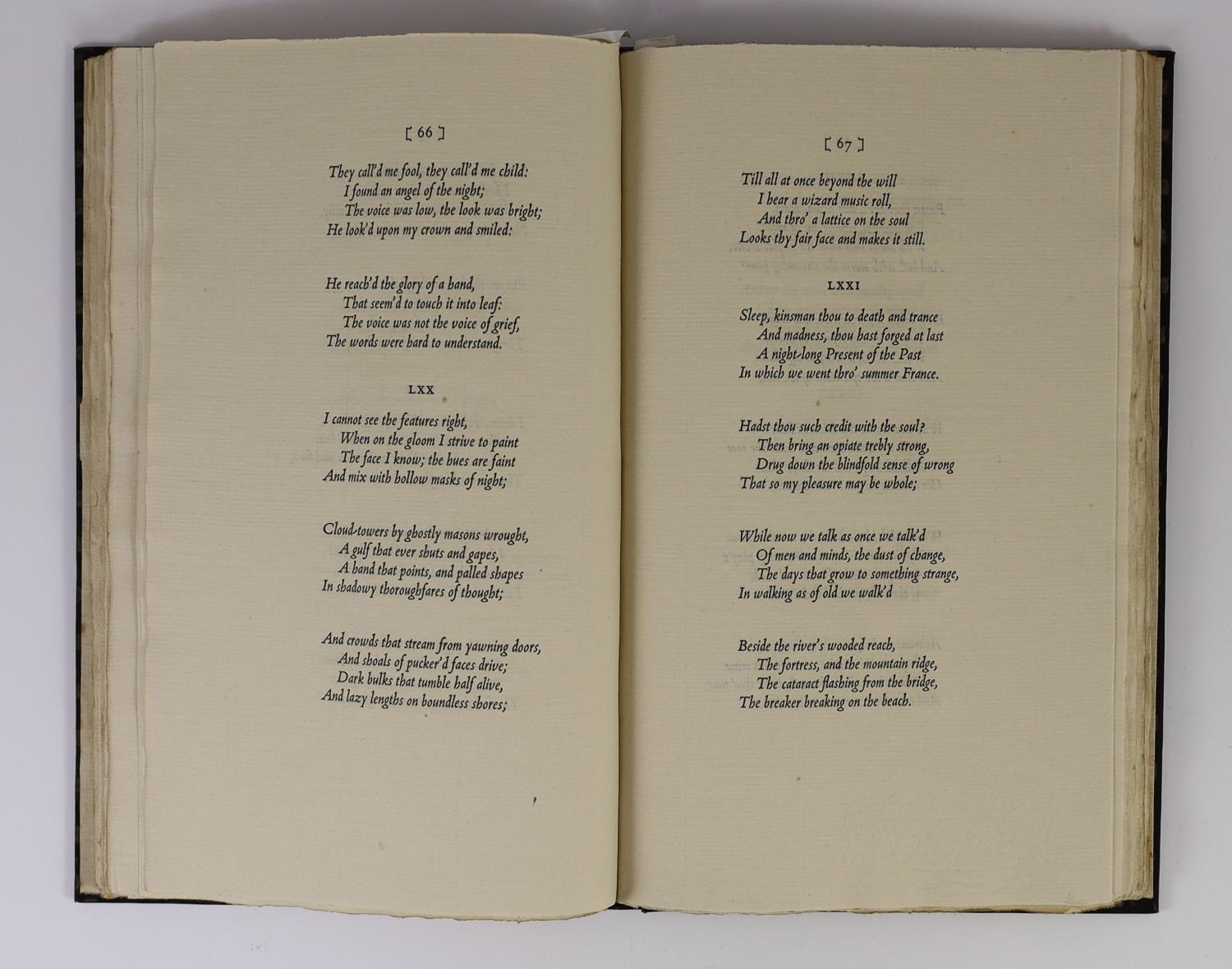 ° ° Nonesuch Press - Tennyson, Alfred, Lord - In Memoriam, one of 2000 copies on Van Gelder paper, - Image 2 of 3