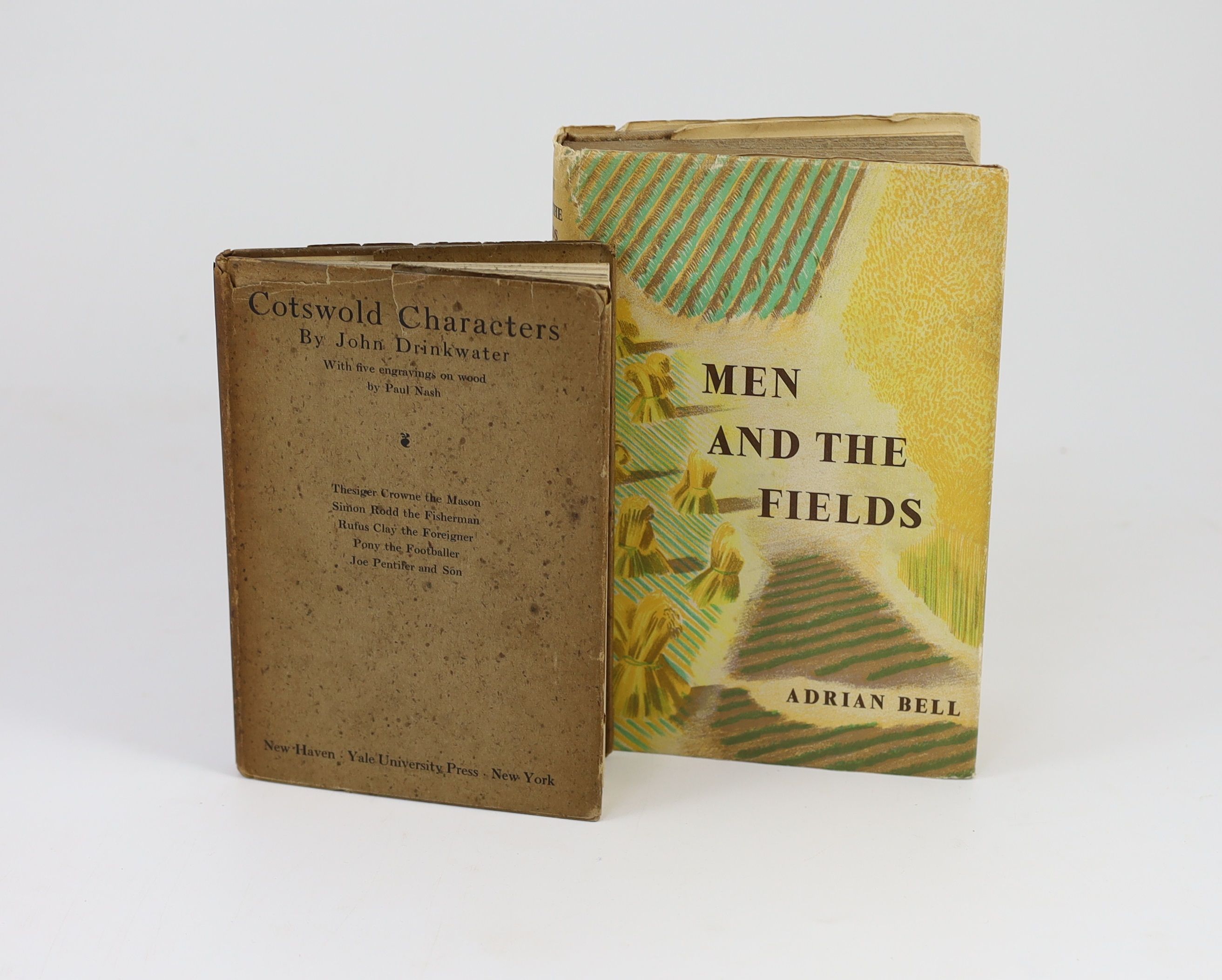 ° ° Bell, Adrian - Men and the Fields. 1st edition. Complete with 6 lithographic plates by John