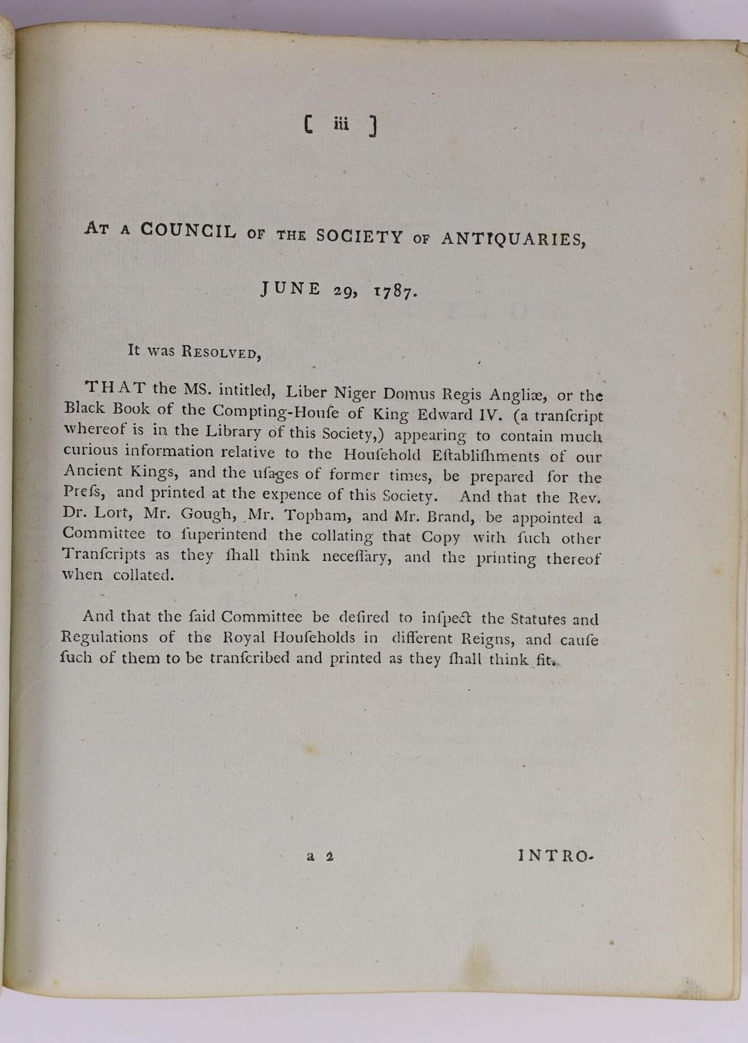 ° ° (Royal Household) - A Collection of Ordinances and Regulations for the Government of the Royal - Image 2 of 4