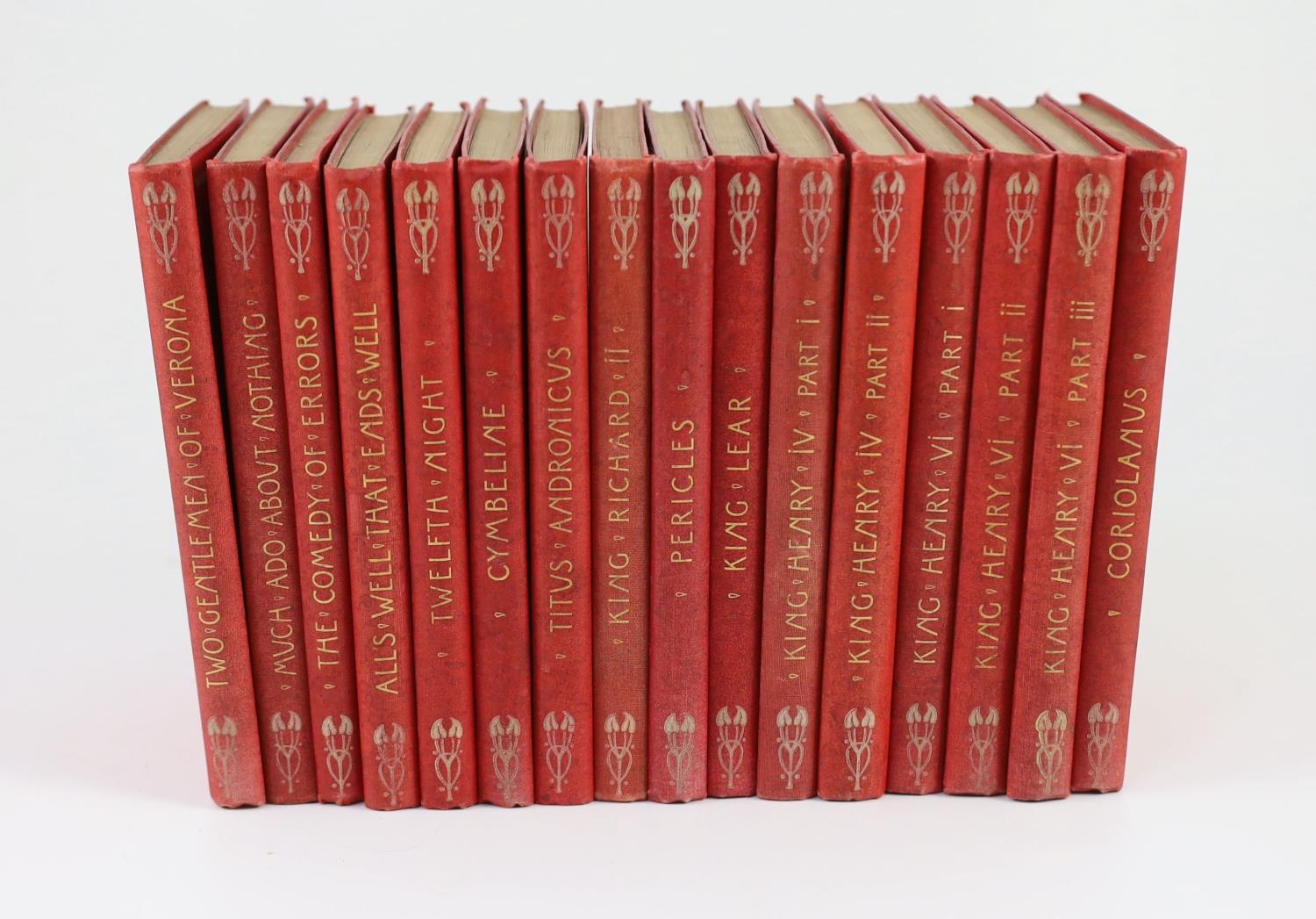° ° Shakespeare, William. Chambers, E. K. [ed.] - The Red Letter Shakespeare. 16 vols. (of 39).